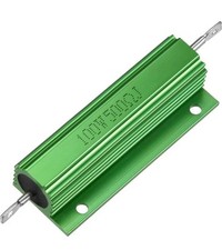 uxcell Aluminum Case Resistor 100W 500 Ohm Wirewound Green