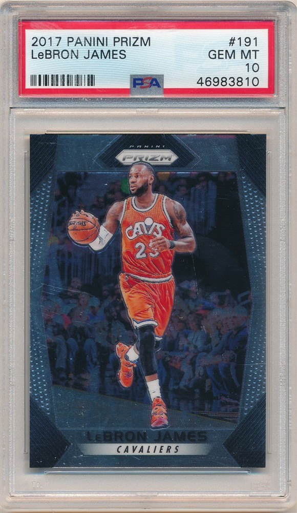 LEBRON JAMES 2017/18 PANINI PRIZM #191 CLEVELAND CAVALIERS SP PSA 10 GEM MINT