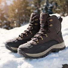 Men's Winter Snow Boots Insulated Waterproof Outdoor Hiking Ski Boots