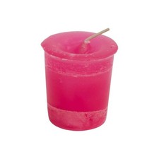 Crystal Journey Manifest a Miracle Herbal Votive Candle Reiki Charged, Pink