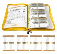 25 Resistor Values 1Ohm-1M&Omega; 5% Tolerance &ndash; 1/4W Carbon Film Pack (1000pcs)