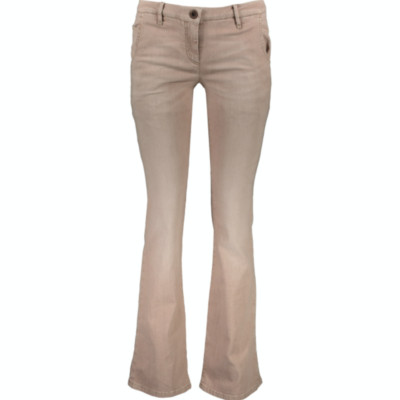 BRUNELLO CUCINELLI Stone Wash Bootcut Jeans - Beige - UK 8 / IT 40