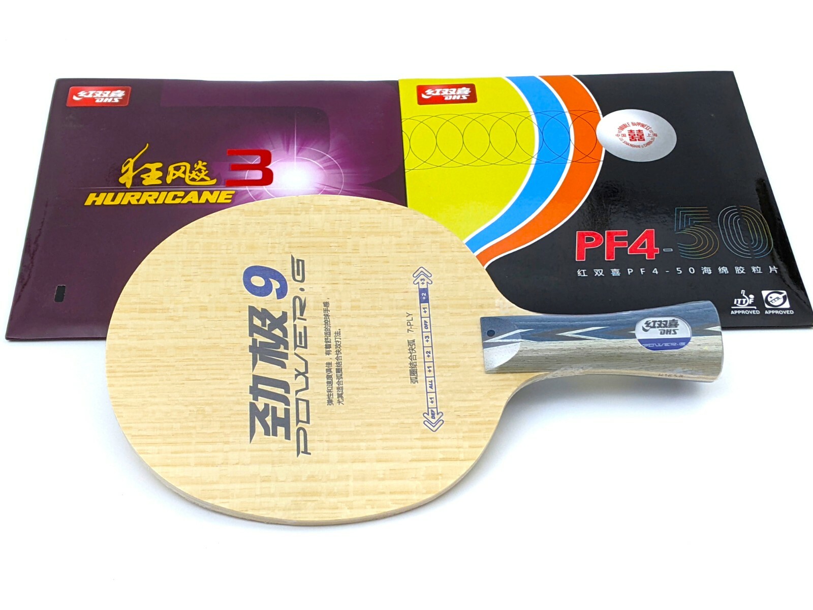 Pre-Assembled Table Tennis Racket DHS PG9 Blade + H3 + PF4-50 Ping Pong Paddle eBay