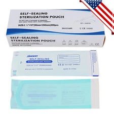 Self Seal Sterilization Pouches - Autoclave Sterilizer Bags 3.5x10 Tattoo