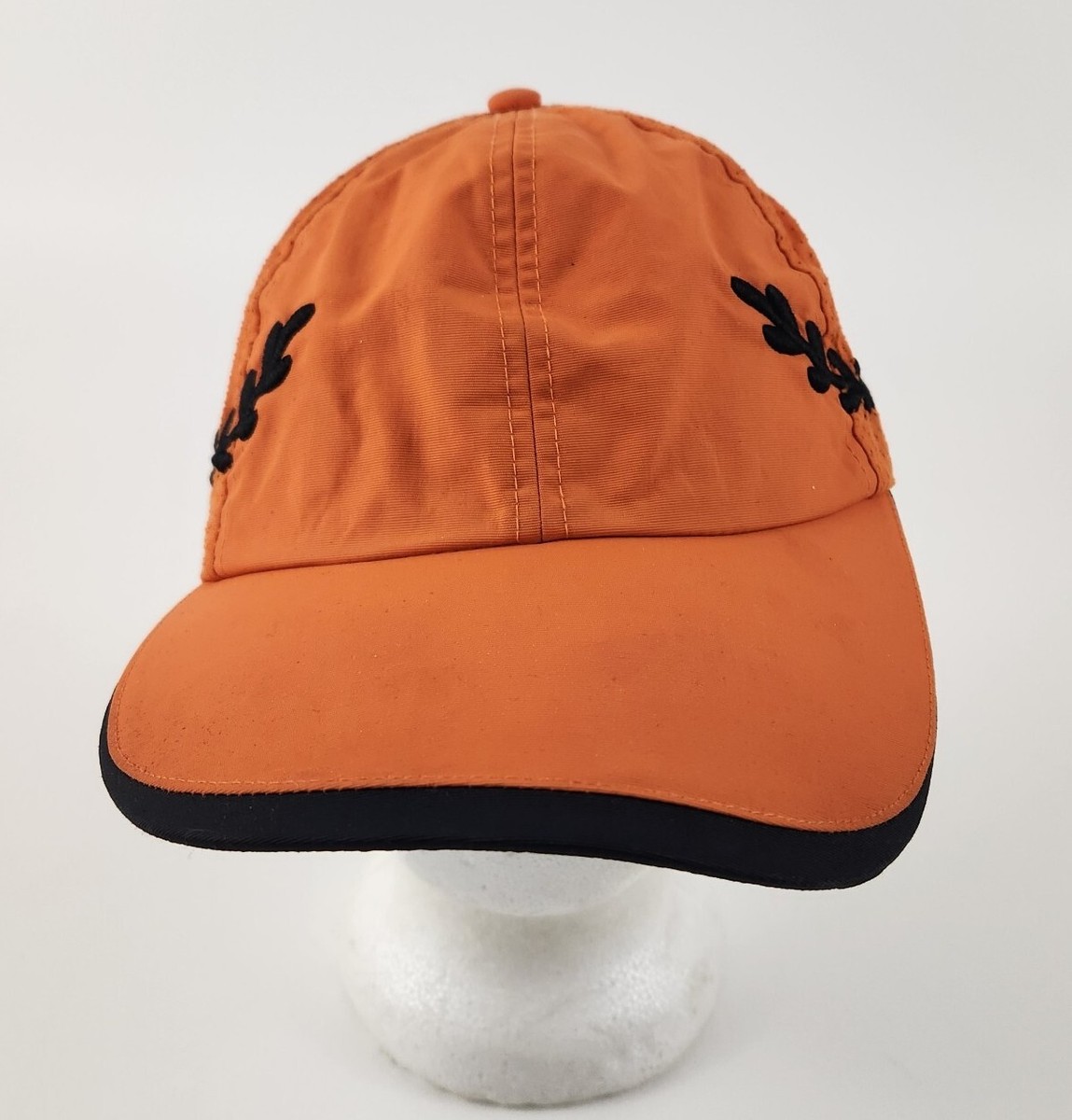 Little Caesars Hat Cap Employee Mens Orange Pizza Delivery