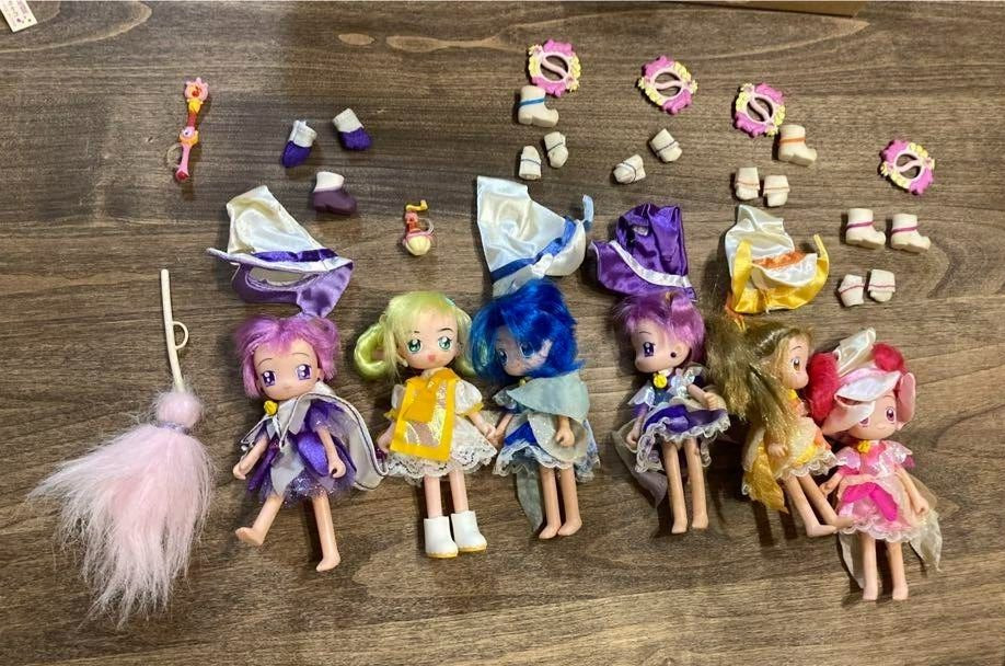 Magical Ojamajo Doremi Pop Doll Lot 6 Figure Shapuppu Friends Royal Patrines