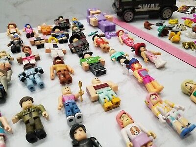 Lot of Lego Mix Roblox Action Figures with Swat Car