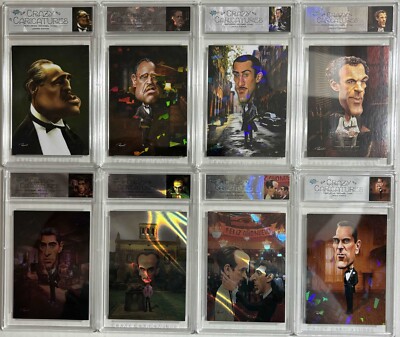 2024 GODFATHER CRAZY CARICATURES SLABBED LAVA & CRACKLE PRISM FOIL CARD SET /99