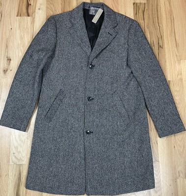 j crew wool herringbone topcoat