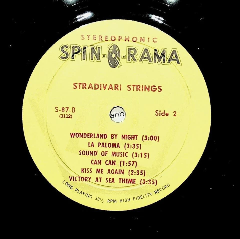 Тема из Исхода и другие великие темы Страдивари струны виниловая пластинка - Изображение 3 из 4