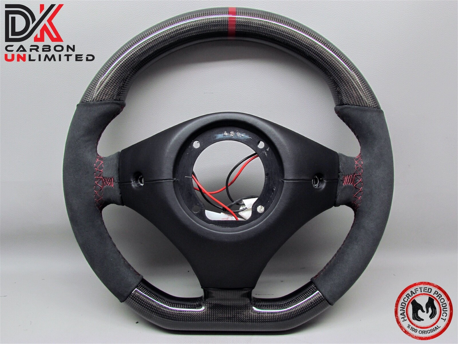 Ferrari 550 Barchetta Maranello Burgundy Ring Alcantara Carbon Steering Wheel
