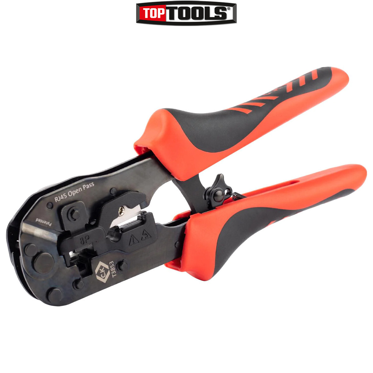 CK Tools Ratchet Pass Through Modular Crimping Pliers 8P Pass Thru Mod T3853