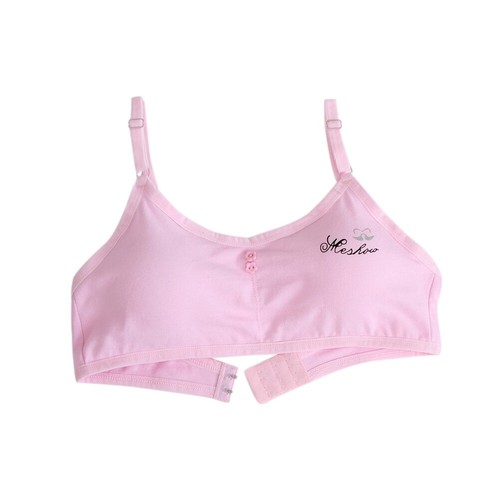 Youth Teenage Girls Training Bra Wirefree Soft Cotton Padded Bra Underwear USA - Picture 4 of 18