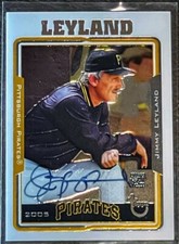 Jim Leyland Auto 2005 Topps Retired Signature Autograph Signed Baseball HOF 2024