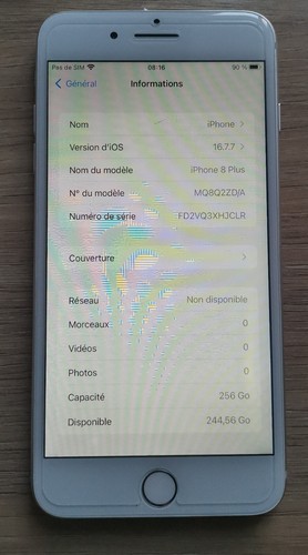 Iphone 8 Plus 256 Go. Argent, Excellent état.21 - Photo 2/11