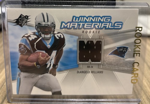 DEANGELO WILLIAMS 2006 UD SPX Winning Materials Rookie RC Worn Jersey | Panthers