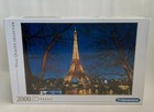 Eiffel Tower Paris Nighttime 2000 Piece Jigsaw Puzzle by Clementoni NEW