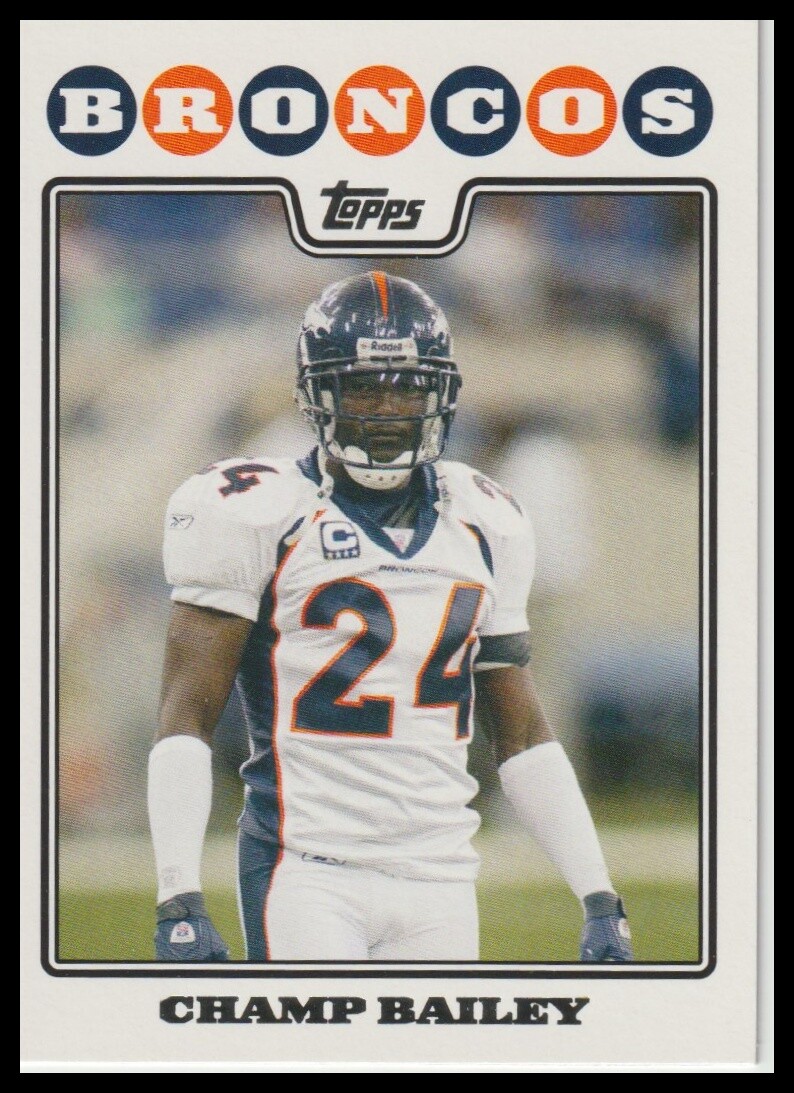 2008 Champ Bailey Topps Football #DEN4 Denver Broncos