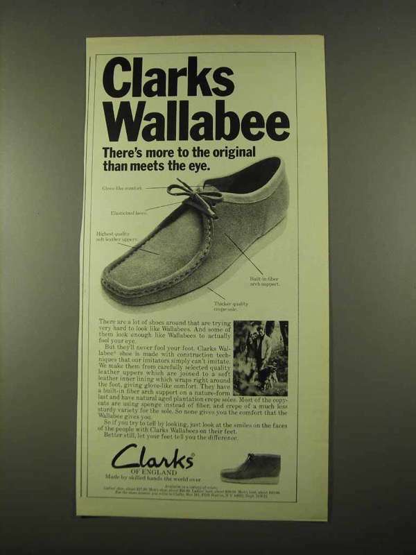 み*ん様 Clarks　ワラビー　EvoOsh 1975 Clarks Wallabee Shoe Ad - More Than Meets the Eye | eBay