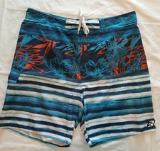 Men's XXL Board Shorts Swim Shorts Bathing Suit Hook  Loop Shoe String Laguna