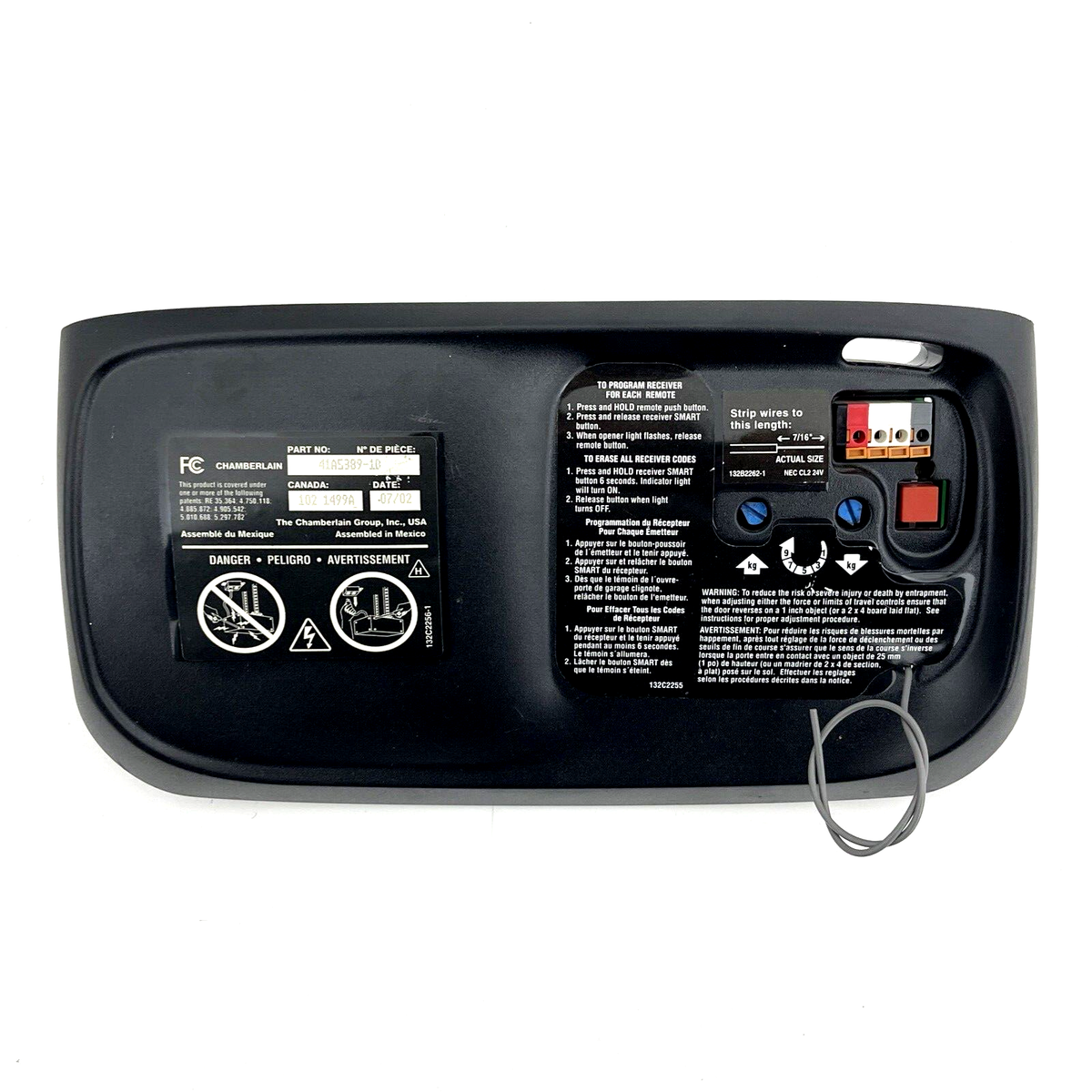 Chamberlain 41A5389-1B Receiver Logic Circuit Board Assembly Red