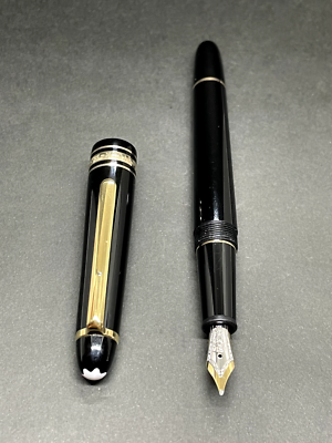 Excellent++] MONTBLANC MEISTERSTUCK 145 PIX Black Fountain Pen NIB
