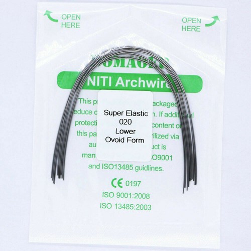 Dental orthodontic super elastic niti arch wire round 10 sizes oval form 012-020 - Bild 14 von 15