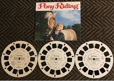 PONY REITEN ,SELTENE VIEWMASTER ROLLEN.D234-1,2,3.TOP ZUSTAND