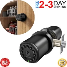 Keyless Digital Door Knob House Lock Keypad Home Entry Code Password Combination