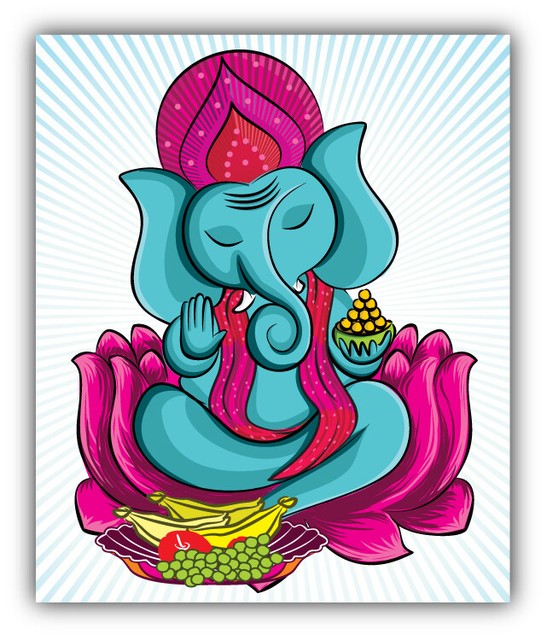 Lord Ganesha Car Bumper Sticker Decal "SIZES'' eBay