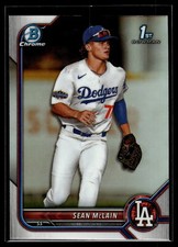 Sean McLain 2022 Bowman Draft Chrome Refractor Card #BDC-50