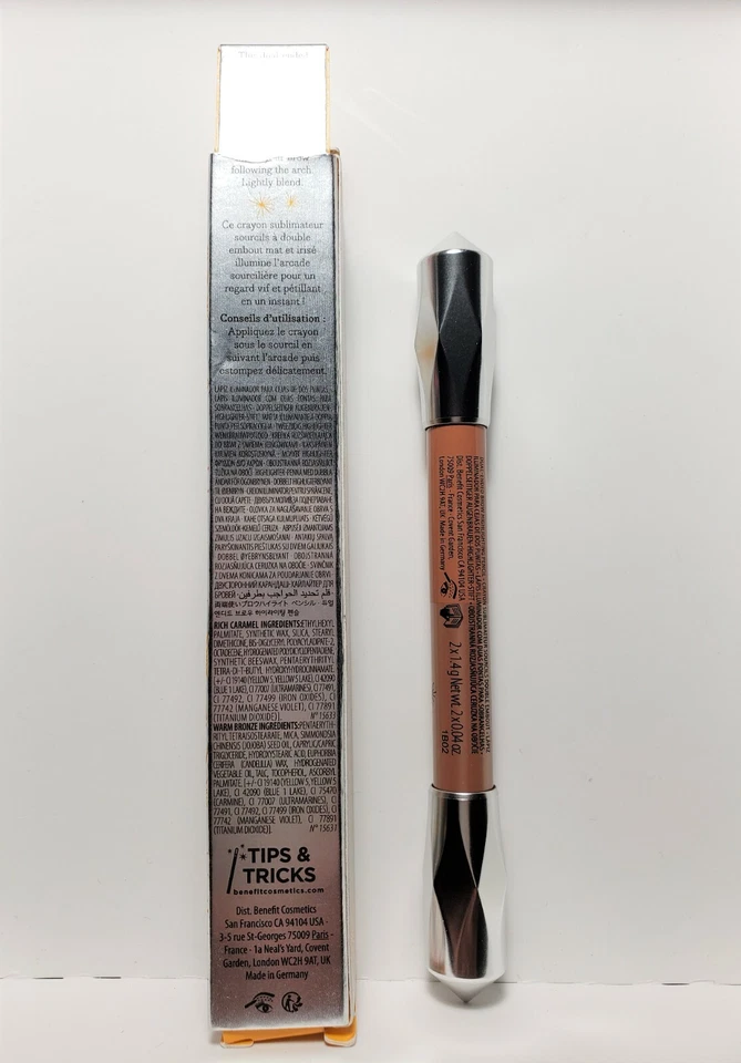 Benefit Cosmetics High Brow Duo Pencil Eyebrow Deep Rich Caramel & Warm Bronze - Image 4 of 4