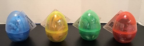 1 Dino Dinosaur Easter Egg folding Collapsible Toy Figure Egg Hunt Basket Filler - Picture 1 of 12