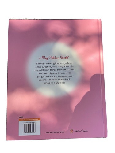 Elmo Loves You Hardcover Big Golden Book Sesame Street Brand New Great Gift - Picture 2 of 2