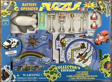 Collectors Edition Battery Operated Airplane 16 piece Puzzle Set New in Open Box