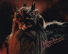 JEFFREY THOMAS signed Autogramm 20x25cm HOBBIT RINGS in Person autograph COA