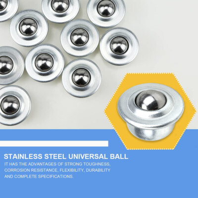 FarBoat 8Pcs Roller Casters 1/2inch Ball Transfer Units Bearing 360