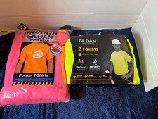 NWT GILDAN WORKWEAR MENS 2XL POCKET T SHIRTS, 2 PKS