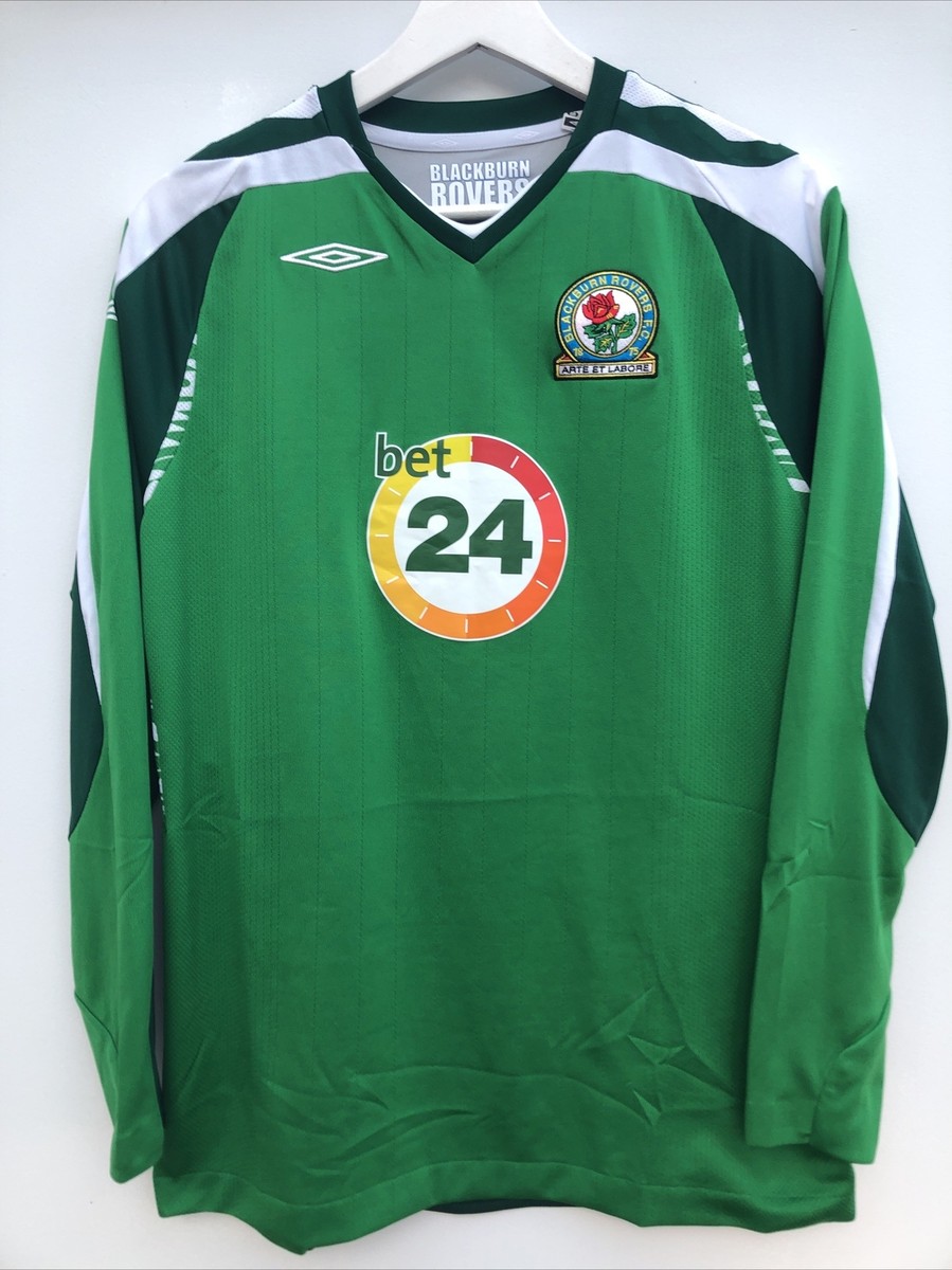 07/08 BLACKBURN ROVERS FC BENTLEY ゲームシャツ 2007-08 Blackburn Home Shirt - 5/10 - (XL.Boys)