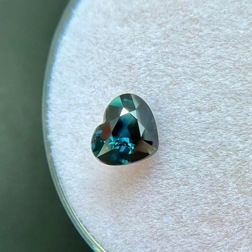 GIA CERTIFIED 1.03ct Deep Blue Sapphire UNTREATED Heart Cut NATURAL 6.2x5.4mm - Picture 6 of 7
