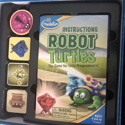 Robot Turtles, een kinderspel voor kinderen vanaf 4 jaar met plezier en spelenderwijs eerste programmeren leren: het spel voor kleine programmeerders