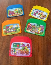 Barney Friends 5 Replacement Cards For Interactive Learning Laptop Two Sides