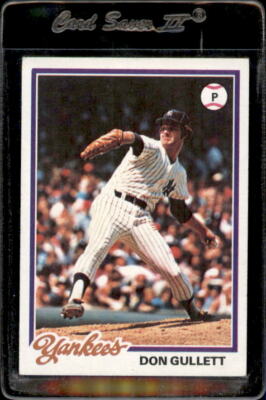 1978 Topps #225 Don Gullett New York Yankees - Nice Card