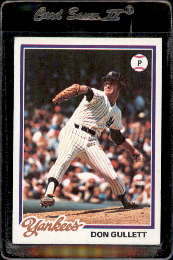 1978 Topps #225 Don Gullett New York Yankees - Nice Card
