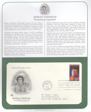 2014 FDC on Information Page - Black Heritage - Shirley Chisholm