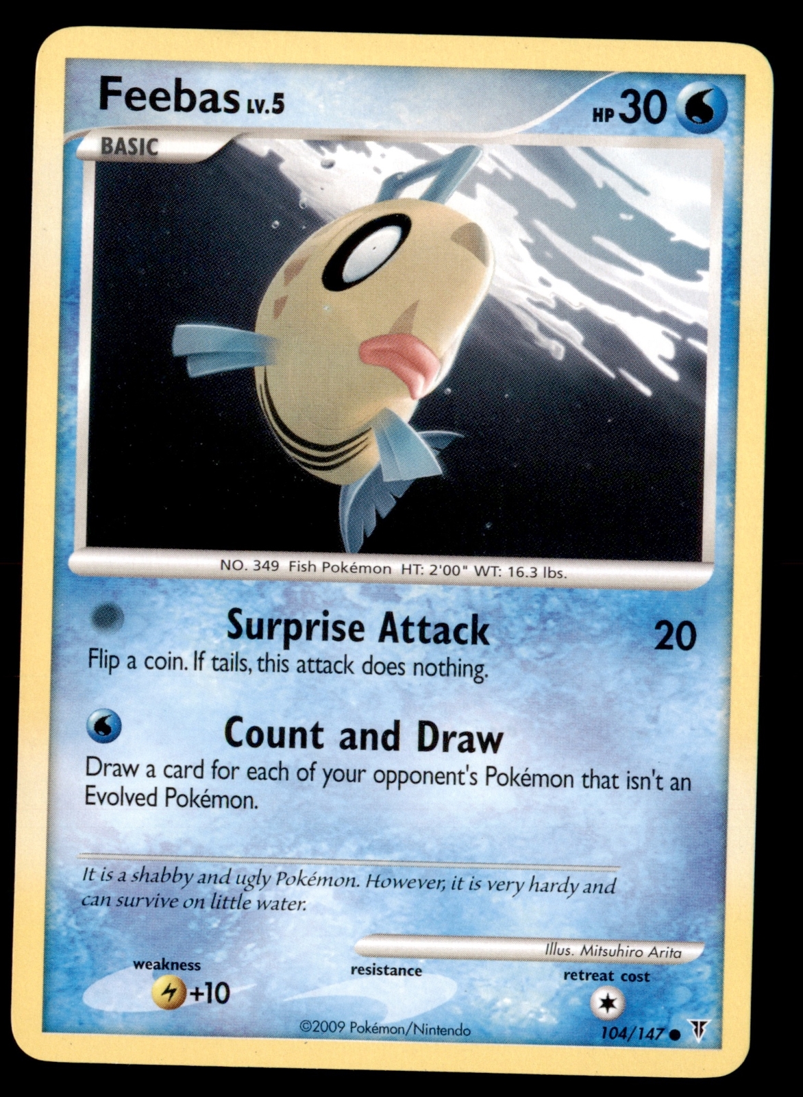 Pokemon Card Feebas LV.5 Supreme Victors 104/147 NEAR MINT Non-Holo Common TCG!!
