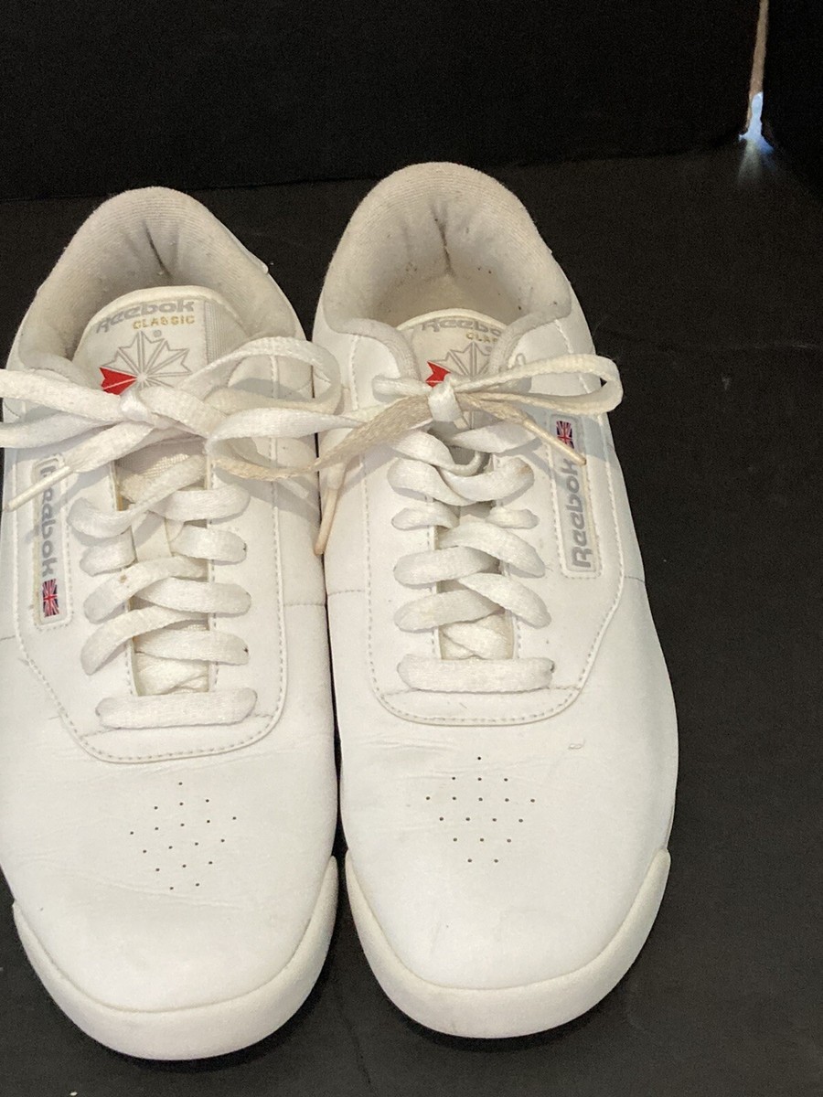 Womens Vintage Reebok Classic Low Top White Shoes Size 9.5 j229 | eBay