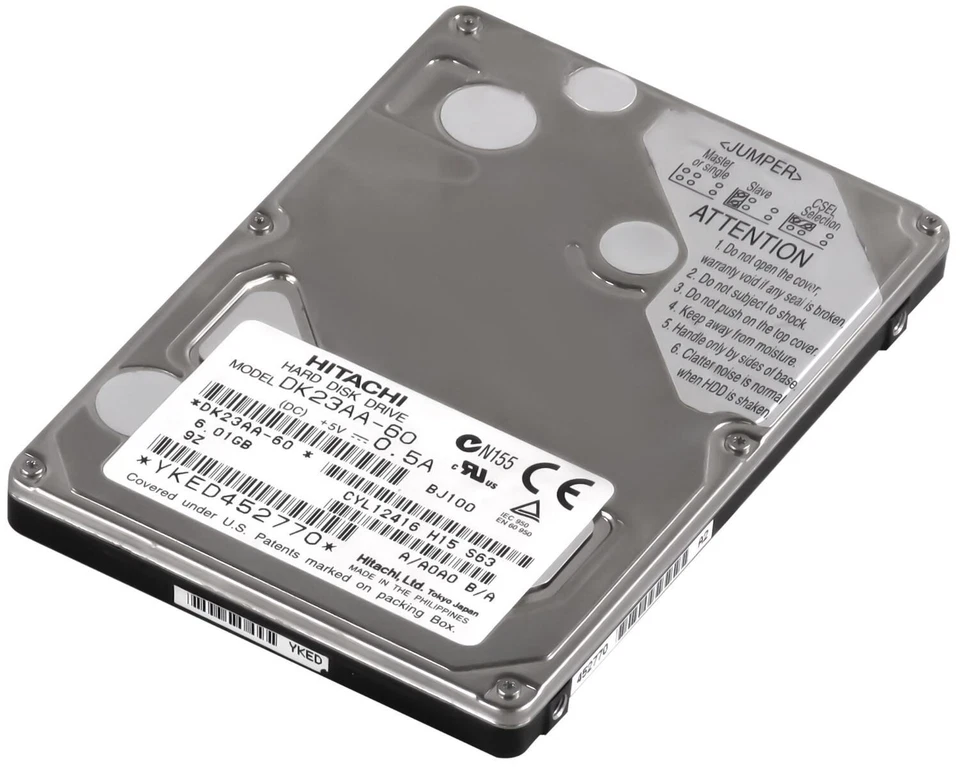 Hard Drive Hitachi DK23AA-60 6GB 4200U/Min 512KB Ide 2.5'' - Image 2 of 3