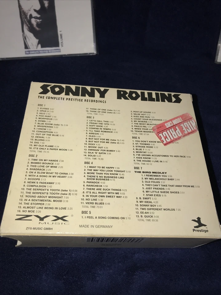 Sonny Rollins-The Complete Prestige Recordings-7er CD Box von 1992 - Bild 4 von 4