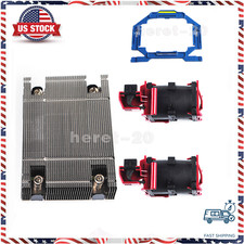 For HP DL360 DL360p G9 Heatsink 734042-001  2 Fans 792852-001  CPU Holder